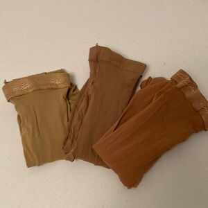 Girls Tan Footed Dance Tights